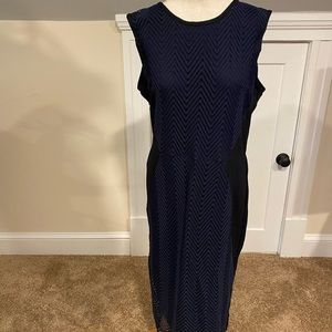 Black & blue Anthropologie dress